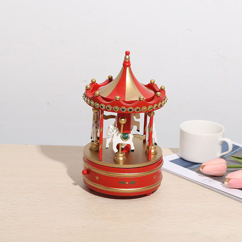 Creative Carousel, Christmas Wooden Music Box - Image 3