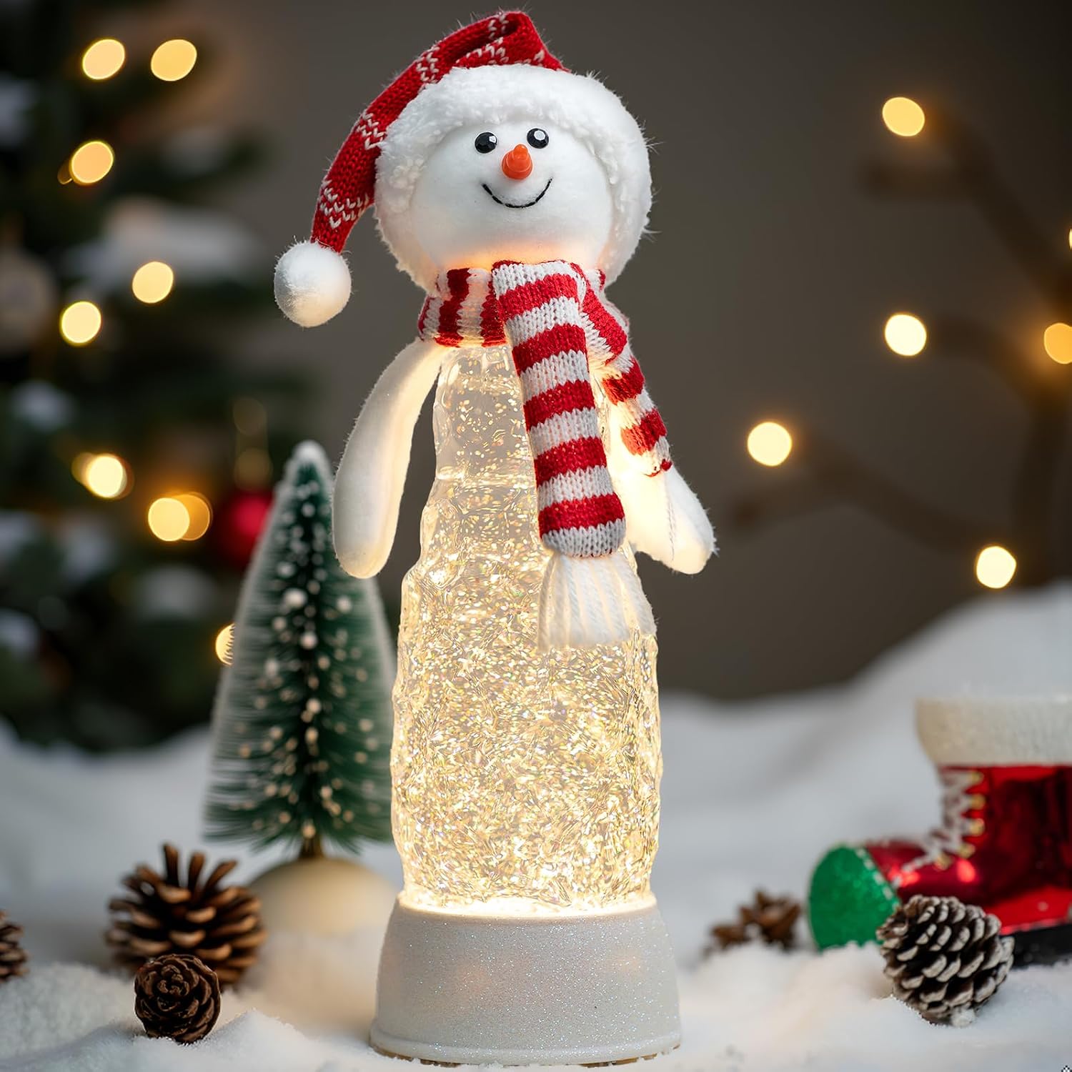 Snowman Water Lantern - Image 7